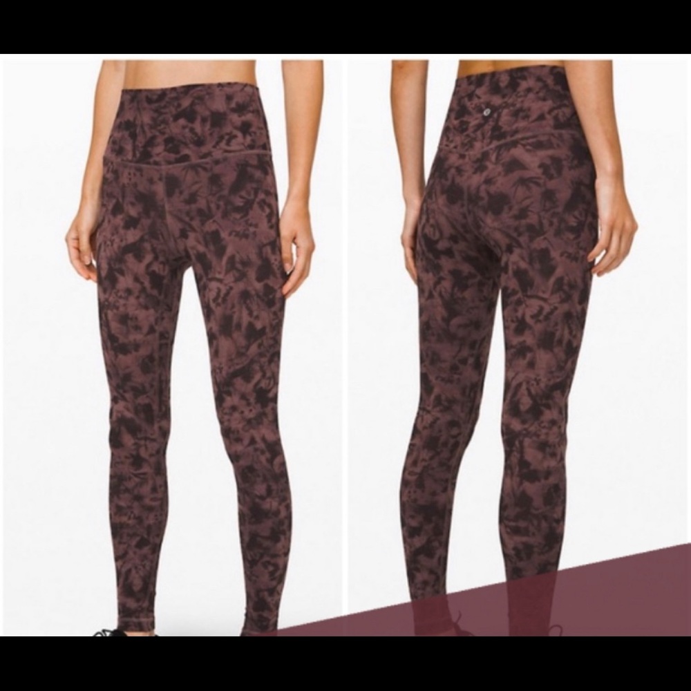 Lululemon Align Pant Mini Dusk Floral size 6